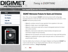 Tablet Screenshot of digimetmetronomes.com